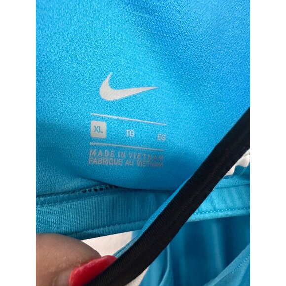 Nike Womens XL Striped Racerback Swim Tankini With Bra Support In Blue NWT - Picture 4 of 8